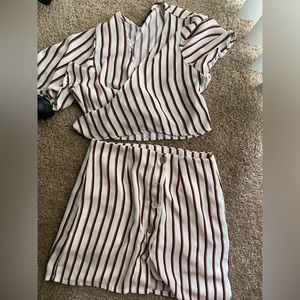 Top and skirt set